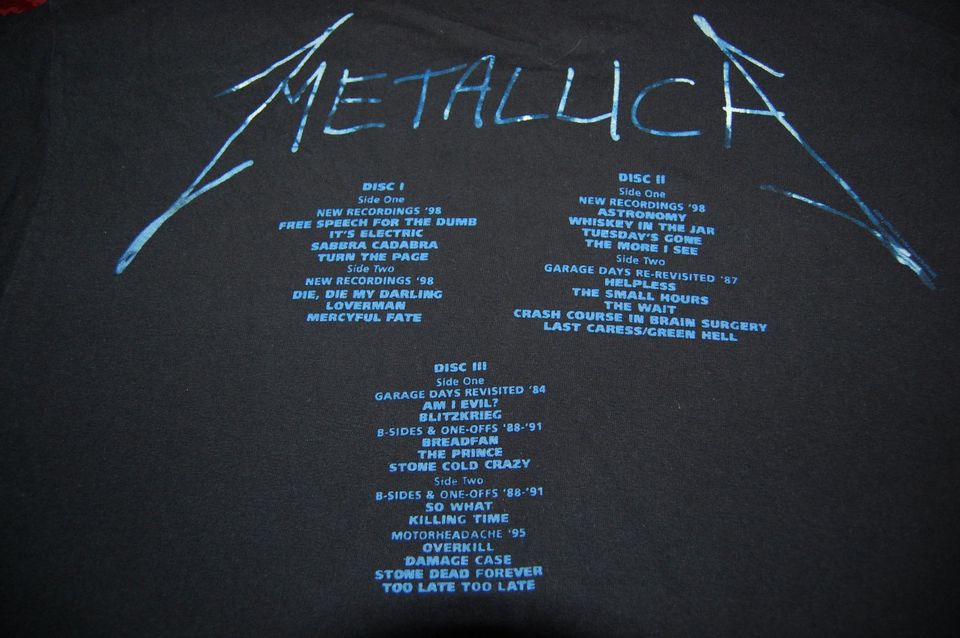 METALLICA Tour Shirt L Metal Iron Maiden Slayer Megadeth Anthrax in Nordhorn