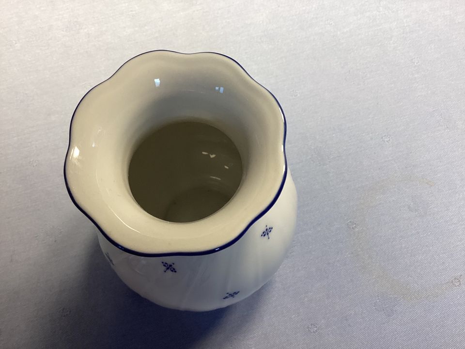 Selfmann Weiden Regina blaue Punkte - kleine Vase in Wentorf