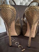 Gucci High Heels Gold ♥️ 39 Python Plateau ♥️ Bayern - Karlstadt Vorschau