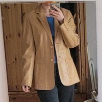 Echtleder Blazer Cognac-/Camelfarben Größe 38 Nordrhein-Westfalen - Rommerskirchen Vorschau