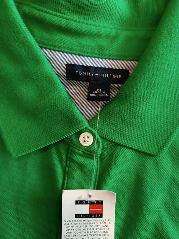 Tommy Hilfiger TH Poloshirt Shirt grün m l 40 42 neu in Eisenach