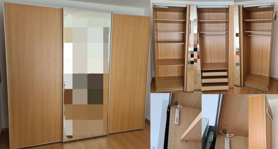 Kleiderschrank mit Schiebetüren, buche (BxHxT 250cm x 220cm x 60c in Berlin