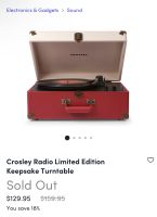 Crosley Radio Limited Edition Plattenspieler Gröpelingen - Oslebshausen Vorschau