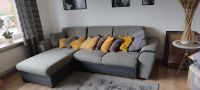 Sofa Couch grau mit Schlaffunktion Niedersachsen - Spelle Vorschau