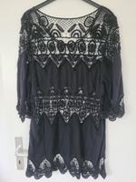 Tunika Strandkleid mit Häkelspitze schwarz Größe ca. 40 Nordrhein-Westfalen - Lotte Vorschau