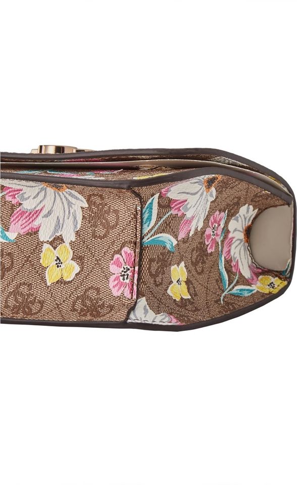 GUESS Flap Noelle Mini Crossbody FLIP Blumen Tasche Muttertag in Kleve