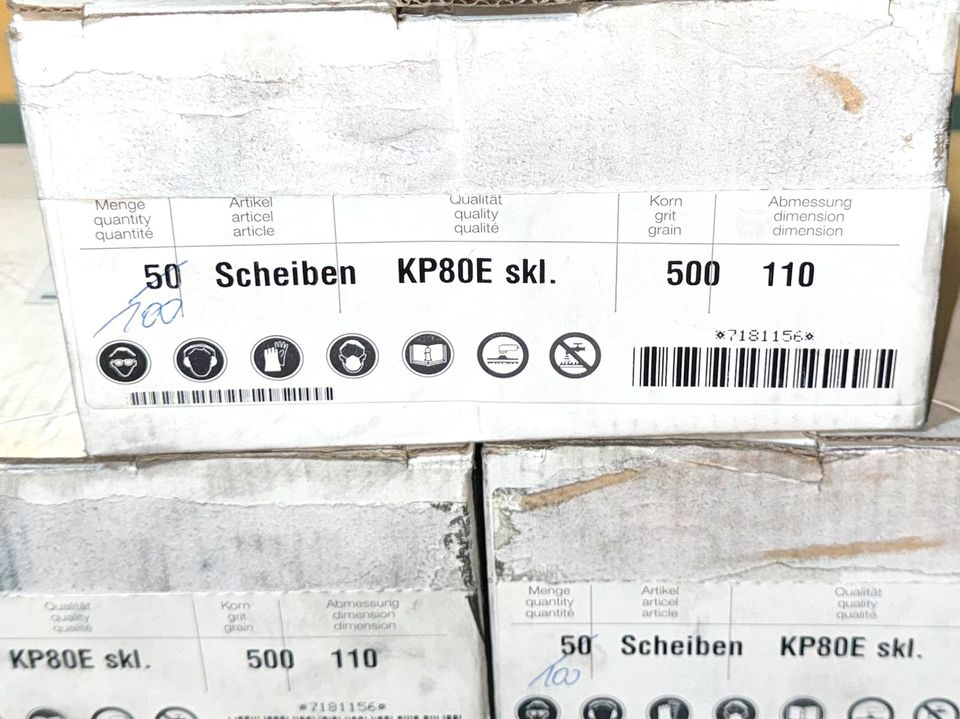 5x Schäffner Schleifscheiben Ø 110 mm KP80E / P500 Schleifpapier in Remscheid