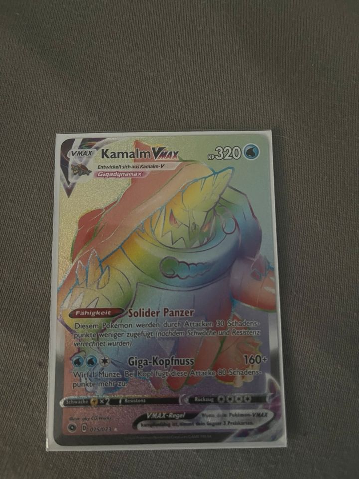 Kamalm V-Max Rainbow Pokémon Karte in Leipzig