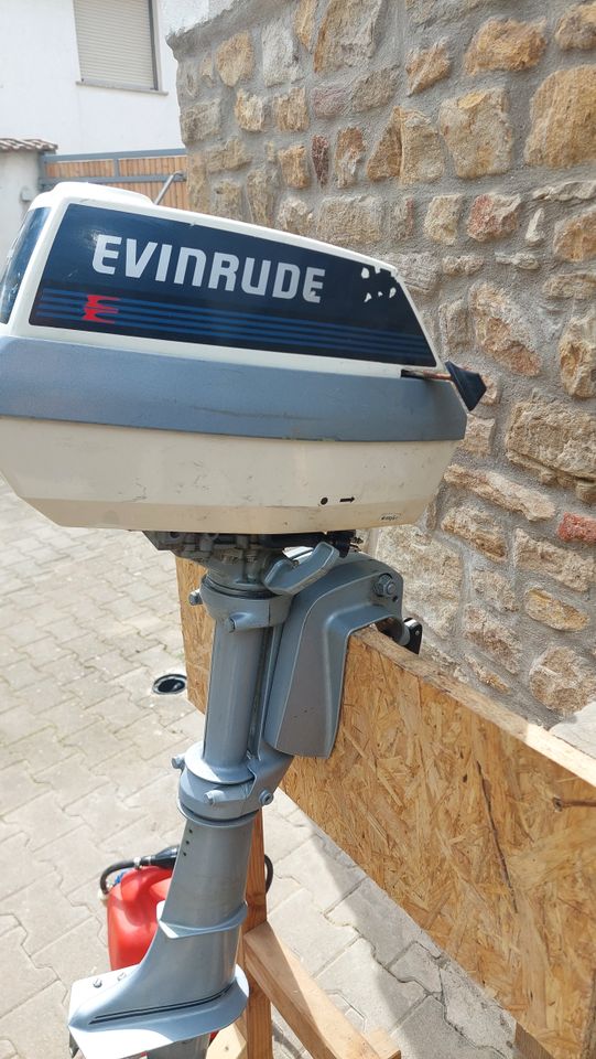 Evinrude 4 PS 2Takt Außenborder  17kg  mit Tank in Alzey