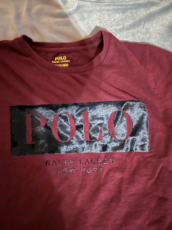 Damen T-Shirt Polo Ralph Lauren Größe S weinrot in Landshut