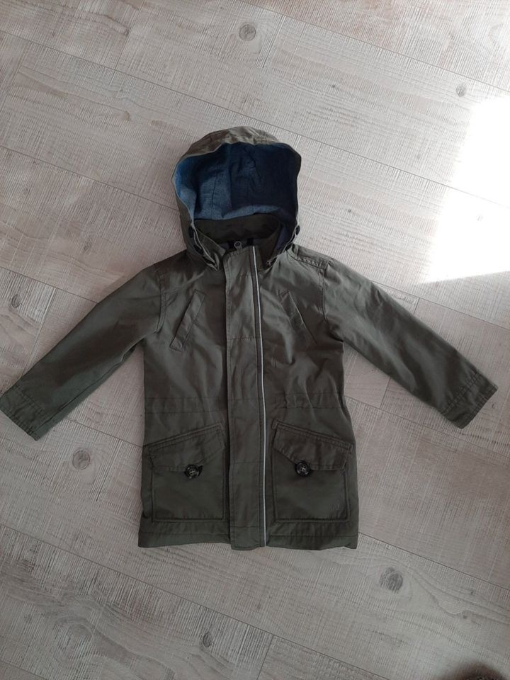 S. Oliver Übergangsjacke Parka Jacke Gr. 98 khaki oliv grün in Weimar