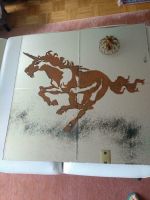 Einhorn auf der Milchstrasse, Bild Spiegel handgemalt Baden-Württemberg - Hügelsheim Vorschau