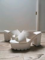 High Heels Plateau Pantoletten Chunky Mules Gr 43 Wide Fit Sachsen-Anhalt - Wernigerode Vorschau
