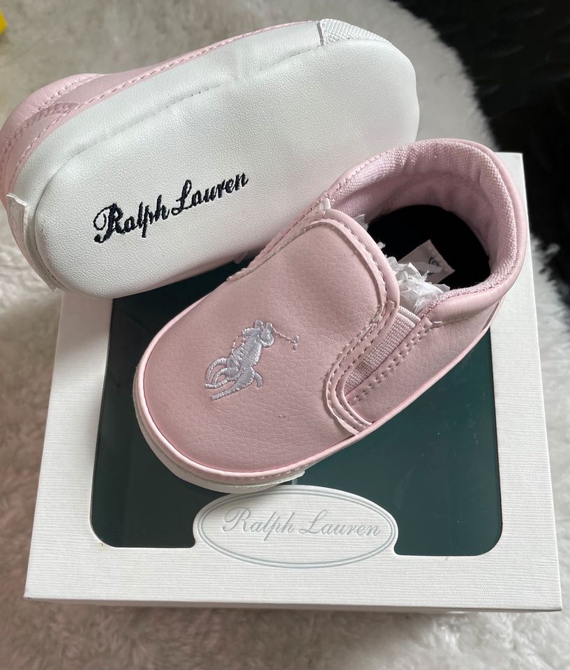 Ralph Lauren Baby Schuhe Pink Rosa Gr 18 Neu in Frankfurt am Main