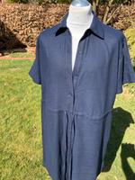 Kleid DKNY GR.44W NEU Fb.blau Kurzarm zum Schnüren Wandsbek - Hamburg Eilbek Vorschau