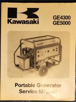 Kawasaki GE4300 GE5000 Portable Generator Service Manual, Top Dithmarschen - Tellingstedt Vorschau