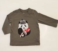 Langarm-Shirt mit Panda Bär-Motiv_Gr.68 (6 M)_oliv Neuhausen-Nymphenburg - Neuhausen Vorschau