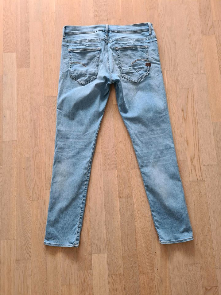 G-Star D-Staq 5 Pocket Slim Jeans hellblau Gr. 34/34 in Friedrichshafen