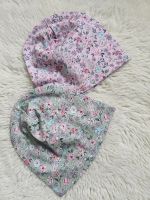 Dünne Beanie Mütze Kinder  Blumen KU 44 bis 46 Handmade Niedersachsen - Leiferde Vorschau