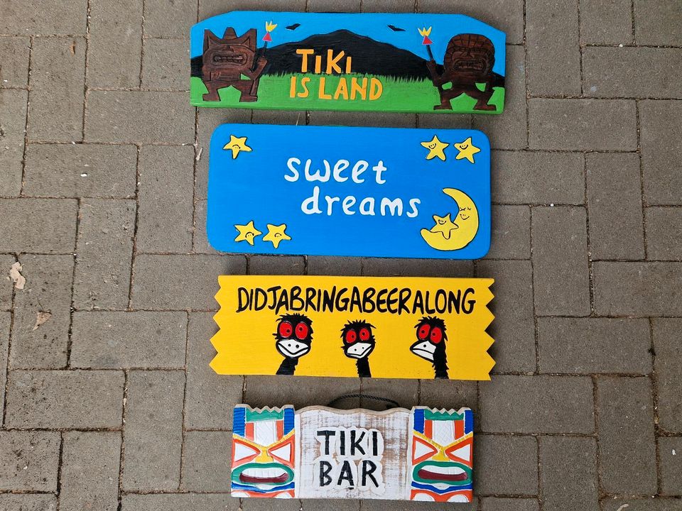 Holzschild Tiki Bar Dream Deko in Voerde (Niederrhein)