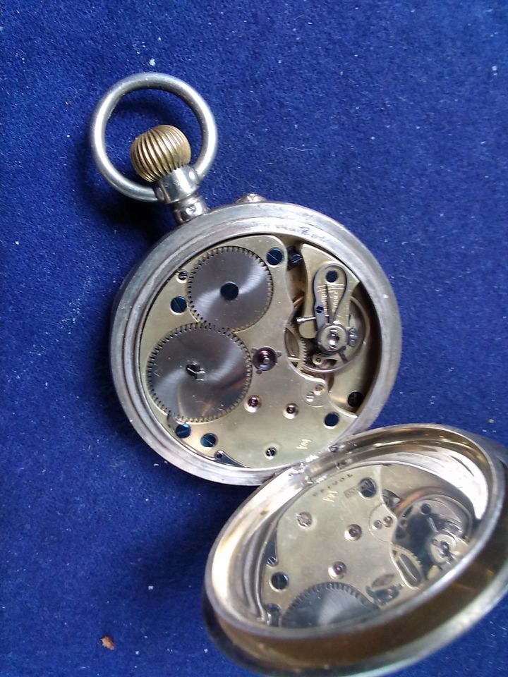 Antike, Taschenuhr, Silber 900, Super Uhrwerk, in Selm