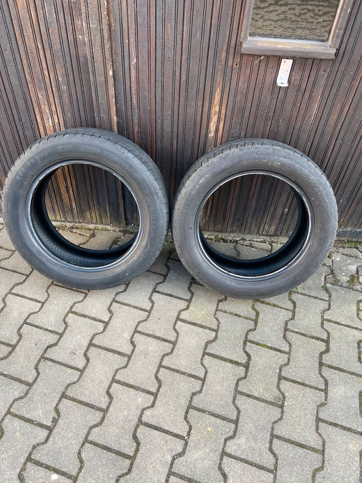 2 Sommerreifen 205/55 R16 91V Dunlop ca. 5,5mm Profil in Wilsdruff