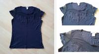 H&M blaues dunkelblaues T-Shirt blau Spitze Damen L XL 42 44 Bayern - Bad Kissingen Vorschau