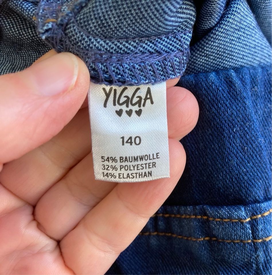 Yigga Ernstings Jeggings Jeans Leggings 140 dunkelblau in München