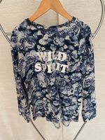 H&M Pulli Longsleeve blau Blumen 134/140 Bayern - Schwarzenbruck Vorschau