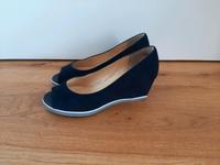 Peter Kaiser Peeptoes Keilabsatz blau Gr. 37 / 4 neu Herzogtum Lauenburg - Lauenburg Vorschau