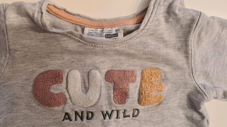 Shirt/Sweatpullover "Cute & Wild", Gr.80 (wie 74) in Bornheim