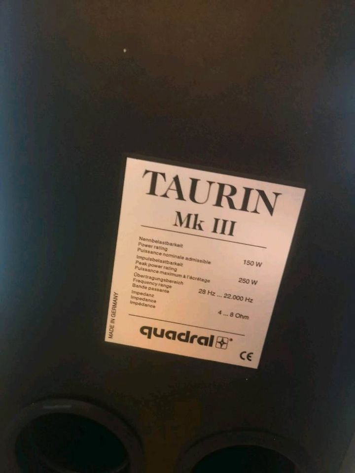 Standlautsprecher Quadral Taurin MkIII in Hattingen