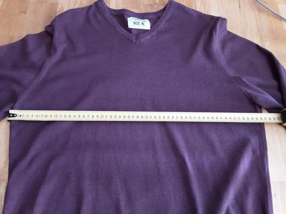 Jean Pascal Herren Pullover rost-lila, XL, Baumwolle in Sankt Augustin