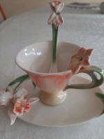 Sammel Kaffee Tasse China Bone Porzellan handbemalt neuwertig. Essen - Frillendorf Vorschau