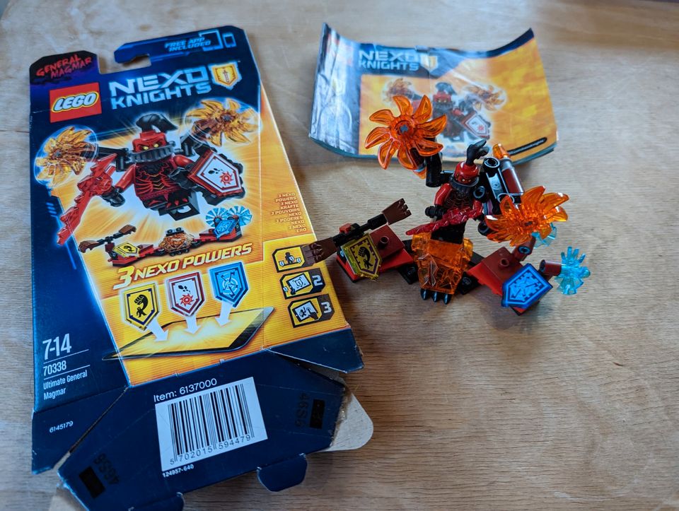 Lego Nexo Knights 70338 - GENERAL MAGMAR- vollständig mit OVP in Arnstein