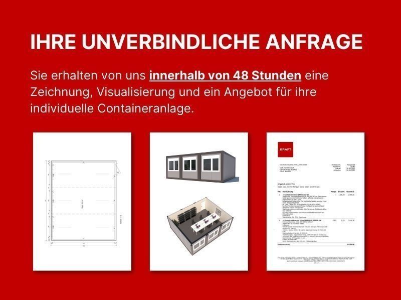 Bürocontaineranlage | Doppelcontainer (2 Module) oder mehr in Brühl