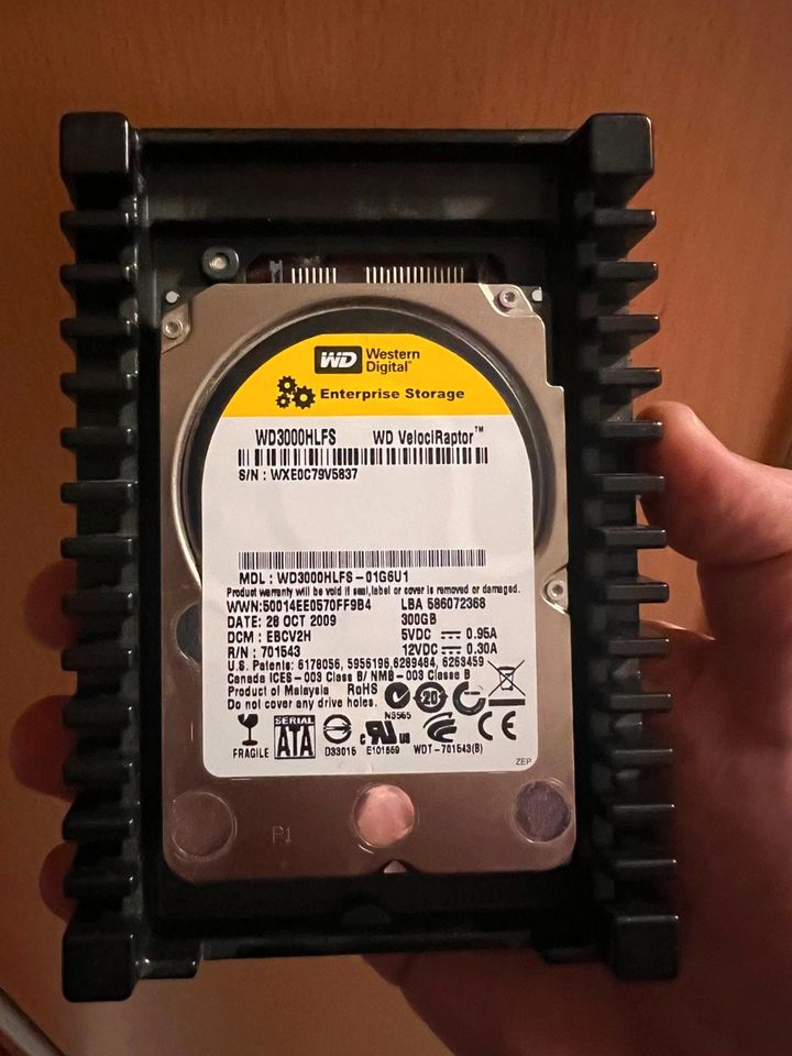 WD Veloci Raptor NAS 2,5 WD3000HLFS 300GB in Mintraching