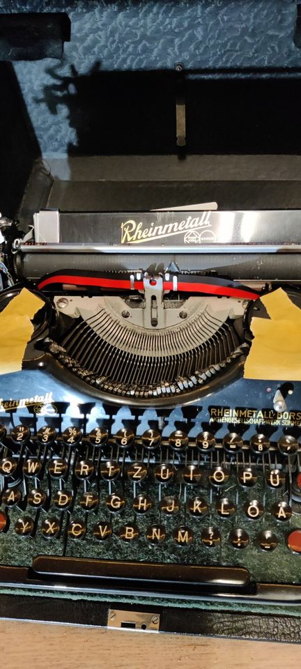 Rheinmetall Schreibmaschine, Nostalgie, Museum, antik in Wittenburg