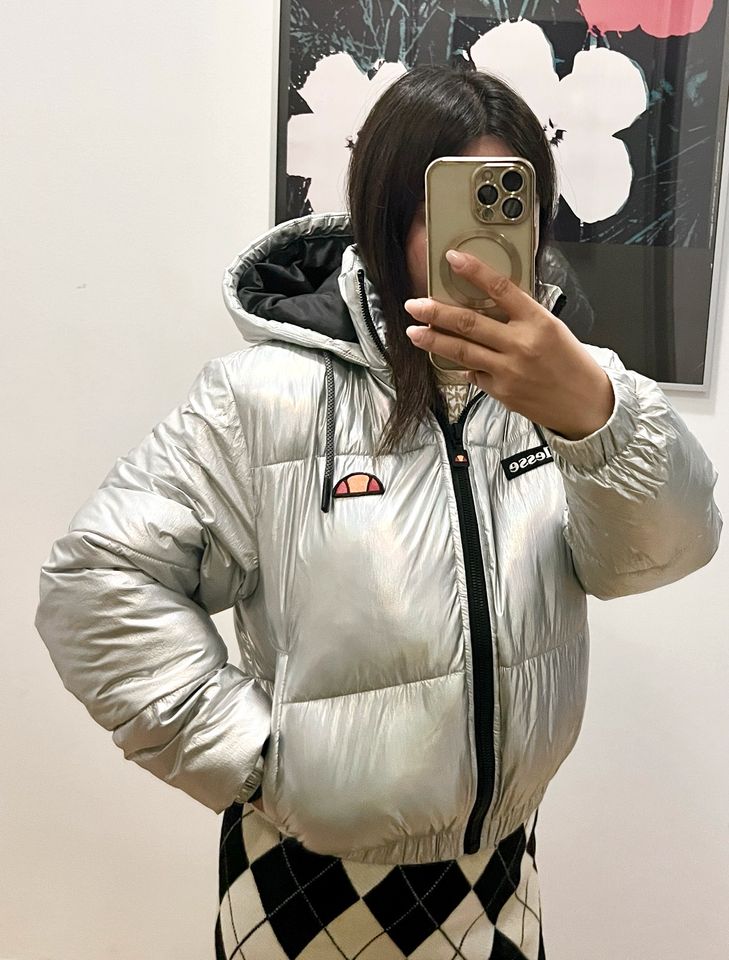 Ellesse silber Winterjacke Damen Jacke gr. 34 xs in Düsseldorf