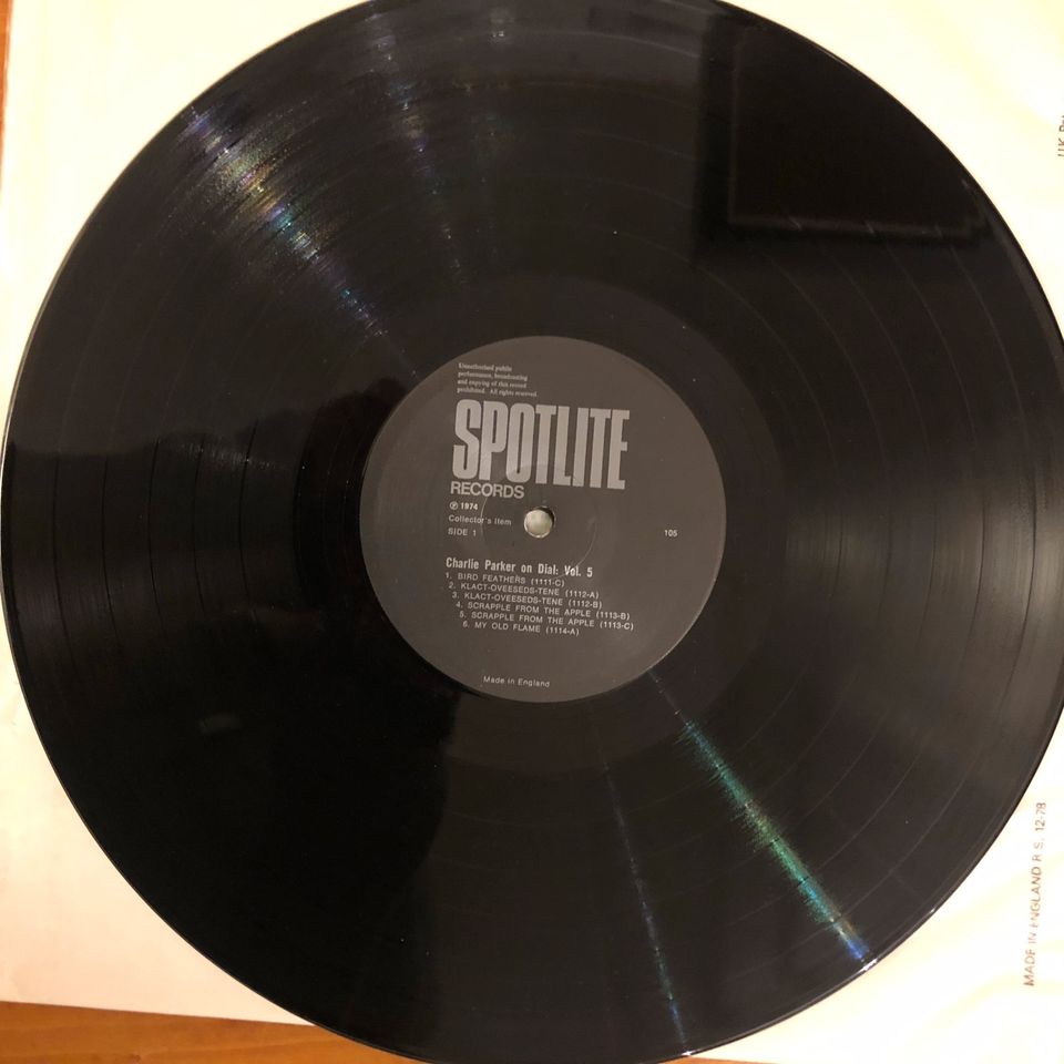 Charlie Parker on dial LP in Seelze