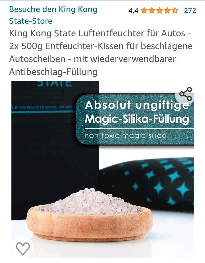 Luftentfeuchter-Kissen 500g für beschlagene Autoscheiben