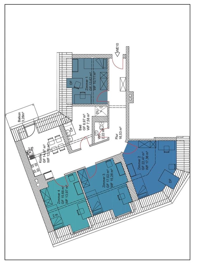 WG Zimmer*Zentrum*möbeliert*Anschluss ÖVP*Küche usw. in Erfurt