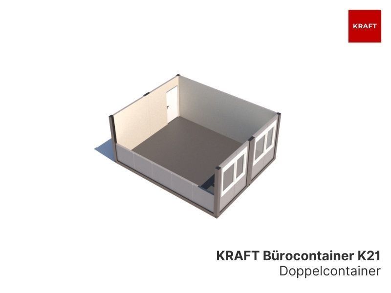 Bürocontaineranlage | Doppelcontainer (2 Module) | ab 26 m2 in Witten