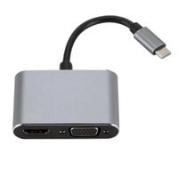 USB C Hub Typ C zu HDMI VGA Adapter 4K HDMI 2in1 MacBook PC Nordrhein-Westfalen - Gronau (Westfalen) Vorschau