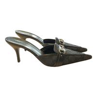 Gucci schwarzes Leder Canvas Low Heel Pumps Y2k Gr.38 Hessen - Darmstadt Vorschau