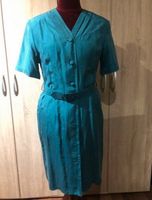 Damen Kleid Seide mit Knöpfen Türkis Grün mit Etikett Vintage Niedersachsen - Scharnebeck Vorschau