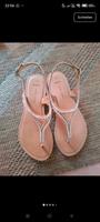 Sandalen Zehentrenner 4 37 new Look wide fit beige Perlen nude Bielefeld - Sennestadt Vorschau