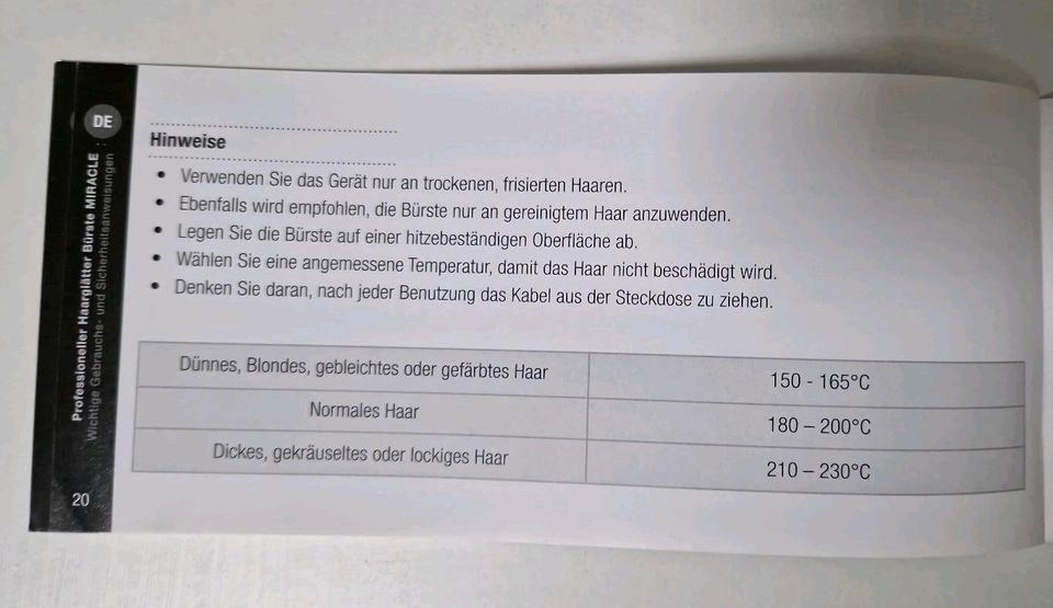 Glätteisen/Haarglättungsbürste, MadameParis, wie neu in Castrop-Rauxel