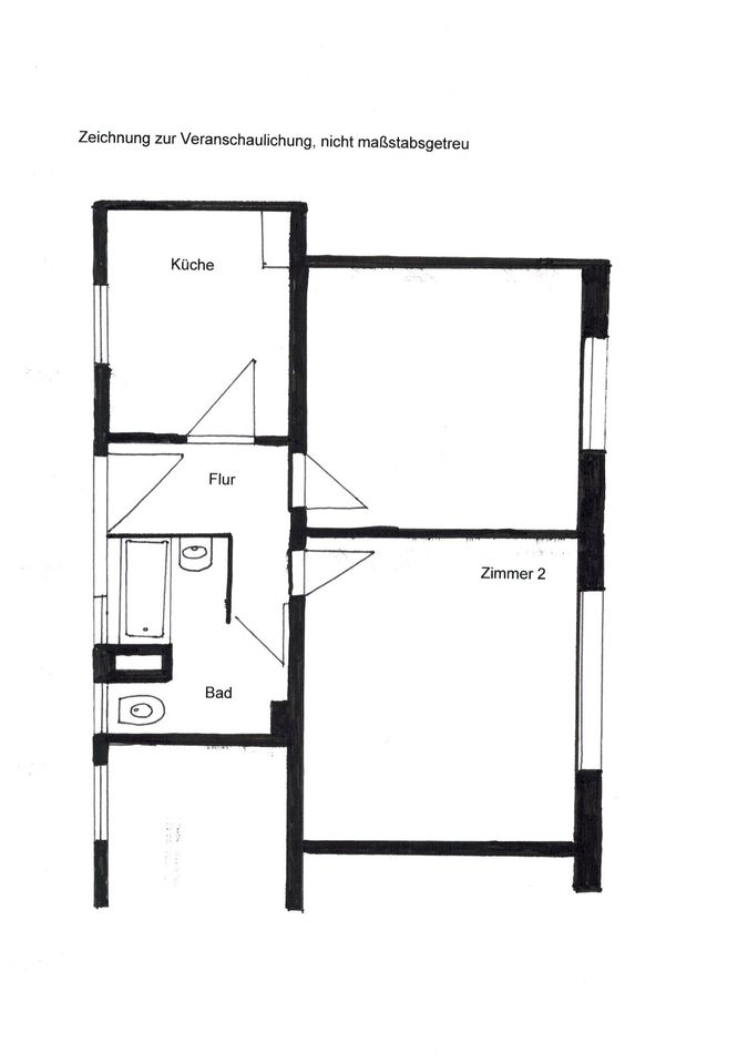 2-Zimmer Wohnung in 90443 Nürnberg - von privat in Nürnberg (Mittelfr)