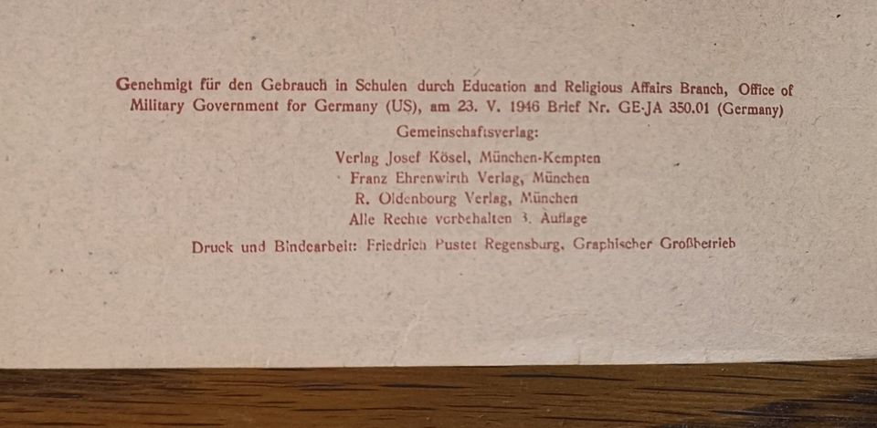 Buch Rechenbuch für die bayerischen Volksschulen 7. Heft,1946 in Höhenkirchen-Siegertsbrunn